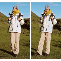 Original White Energy Goose Women Hooded Expedition Parka Imported Hungarian Online for Sale
