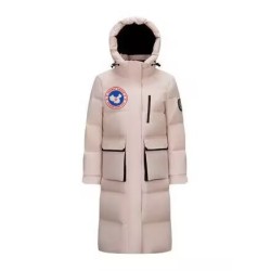 Original Pink Energy Goose Women Hooded Expedition Long Down Parka Imported Hungarian Online for Sale