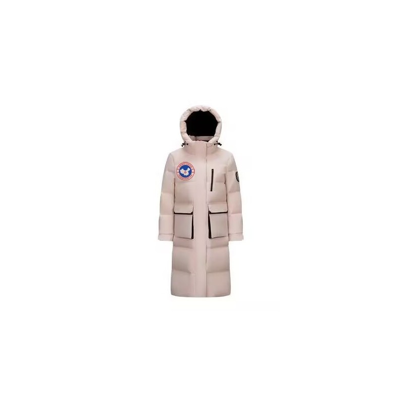 Original Pink Energy Goose Women Hooded Expedition Long Down Parka Imported Hungarian Online for Sale