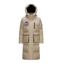 Original Pink Energy Goose Women Hooded Expedition Long Down Parka Imported Hungarian Online for Sale