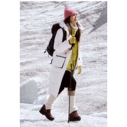 Original Pink Energy Goose Women Hooded Expedition Long Down Parka Imported Hungarian Online for Sale