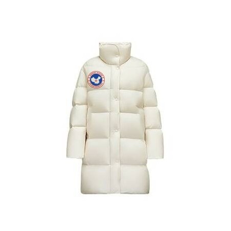 Original Light Khaki Energy Goose Women Oversize Long Puffer Jacket Imported Hungarian Online for Sale