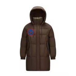 Original Coffee Energy Goose Women Hooded Long Down Coat Imported Hungarian Online for Sale