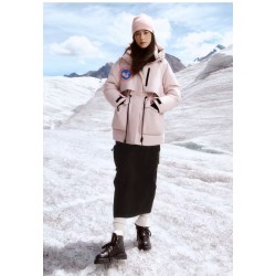 Original Pink Energy Goose Women Hooded Expedition Down Parka Imported Hungarian Online for Sale