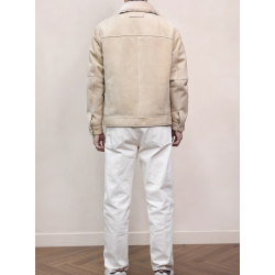 New Original Spain Merino Sandy Energy Goose A2 Shearling Men Jacket Online