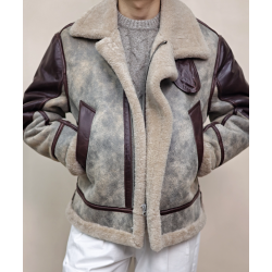 New Original Turkey Merino Gray Energy Goose A2 Shearling Men Jacket Online