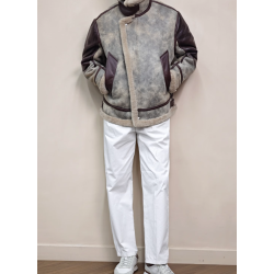 New Original Turkey Merino Gray Energy Goose A2 Shearling Men Jacket Online