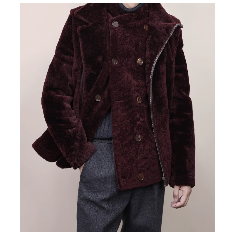 New Original Turkey Merino Wine Red Energy Goose Fur Men Jacket Online