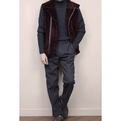 New Original Turkey Merino Wine Red Energy Goose Fur Men Jacket Online