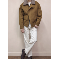 New Original Berber Fleece Khaki Energy Goose Shearling Jacket Online