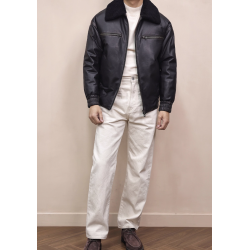New Original Black Energy Goose Down A2 Shearling Men Jacket Online