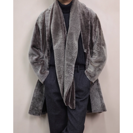 New Original England Spain Gray Merino Energy Goose Fur Jacket Online