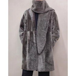 New Original England Spain Gray Merino Energy Goose Fur Jacket Online