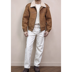 New Original Turkey Merino Khaki Energy Goose A2 Suede Jacket Online