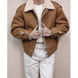 New Original Turkey Merino Khaki Energy Goose A2 Suede Jacket Online