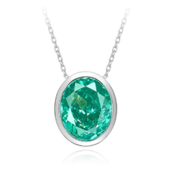 Original Malachite Green Energy Goose Oval Gem Art Jewelset Online for Sale