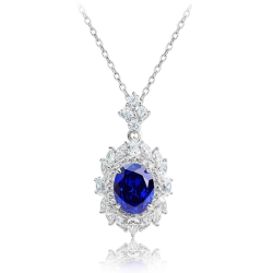 Original Sapphire Energy Goose Oval Diana Gem Art Jewelset Online for Sale