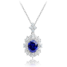 Original Sapphire Energy Goose Oval Diana Gem Art Jewelset Online for Sale