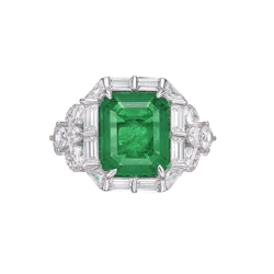 Original Emerald Energy Goose Square Tassel Gem Art Jewelset Online for Sale