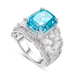 Original Sea Blue Energy Goose Square Gem Art Jewelset Online for Sale