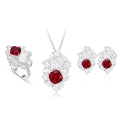 Original Ruby Energy Goose Designer Box Gem Art Jewelset Online for Sale