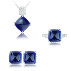 Original Sapphire Energy Goose Box Gem Art Jewelset Online for Sale