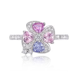 Original Colorful Energy Goose Floral Gem Art Jewelset Online for Sale