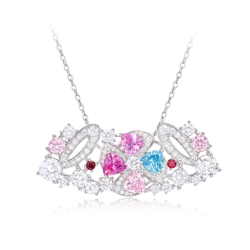 Original Colorful Energy Goose Floral Gem Art Jewelset Online for Sale