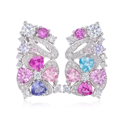 Original Colorful Energy Goose Floral Gem Art Jewelset Online for Sale