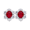 Original Ruby Energy Goose Oval Diana Style Gem Art Jewelset Online for Sale
