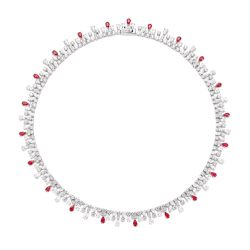 Elegant Ruby Energy Goose Dream Ins Gem Art Necklace Online for Sale