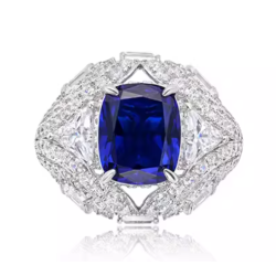 Ruby or Sappire Energy Goose Classic Royal Style Art Ring for Health & Harmony