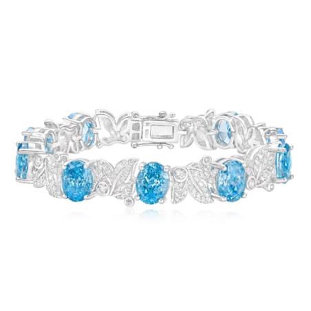 Pretty Sea Blue Energy Goose Round Art Bracelet Online for Sale