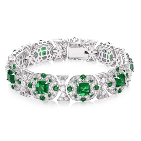Pretty Emerald Energy Goose Sun Flower Art Bracelet Online for Sale