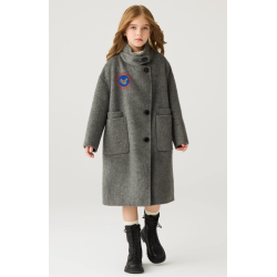 Fashion Elite Style Pink Energy Goose Single Button Kid's Wool Coat Online for Sale
