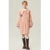 Fashion Elite Style Pink Energy Goose Big Collar Ox Horn Kid's Wool Coat Online for Sale