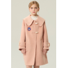 Fashion Elite Style Pink Energy Goose Big Collar Ox Horn Kid's Wool Coat Online for Sale