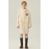 Fashion Elite Style Beige Energy Goose Big Ox Horn Kid's Wool Coat Online for Sale