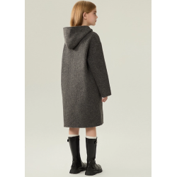 Fashion Elite Style Coffee Energy Goose Herringbone Ox Horn Kid's Wool Coat Online for Sale