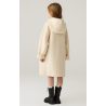 Fashion Elite Style Beige Energy Goose With Hat Kid's Wool Coat Online for Sale