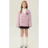 Fashion Elite Style Lavender Energy Goose Short Style Kid's Wool Coat Online for Sale