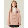 Fashion Elite Style Lavender Energy Goose Short Style Kid's Wool Coat Online for Sale