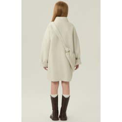 Fashion Elite Style Beige Energy Goose With Bag Kid's Wool Coat Online for Sale