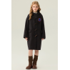 Fashion Elite Style Black Energy Goose Ox Horn Kid's Wool Coat Online for Sale