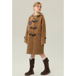 Fashion Elite Style Camel Energy Goose Big Ox Horn Kid's Wool Coat Online for Sale