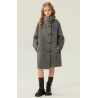 Fashion Elite Style Gray Energy Goose Big Ox Horn Elite Kid's Wool Coat Online for Sale