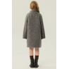 Fashion Elite Style Gray Energy Goose Big Ox Horn Elite Kid's Wool Coat Online for Sale