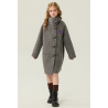 Fashion Elite Style Gray Energy Goose Big Ox Horn Elite Kid's Wool Coat Online for Sale