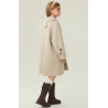 Fashion Elite Style Rice White Energy Goose Simple Kid's Wool Coat Online for Sale