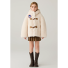 Authentic White Energy Goose Bazaar Wool Fur Kid's Coat Elite Style Online for Sale